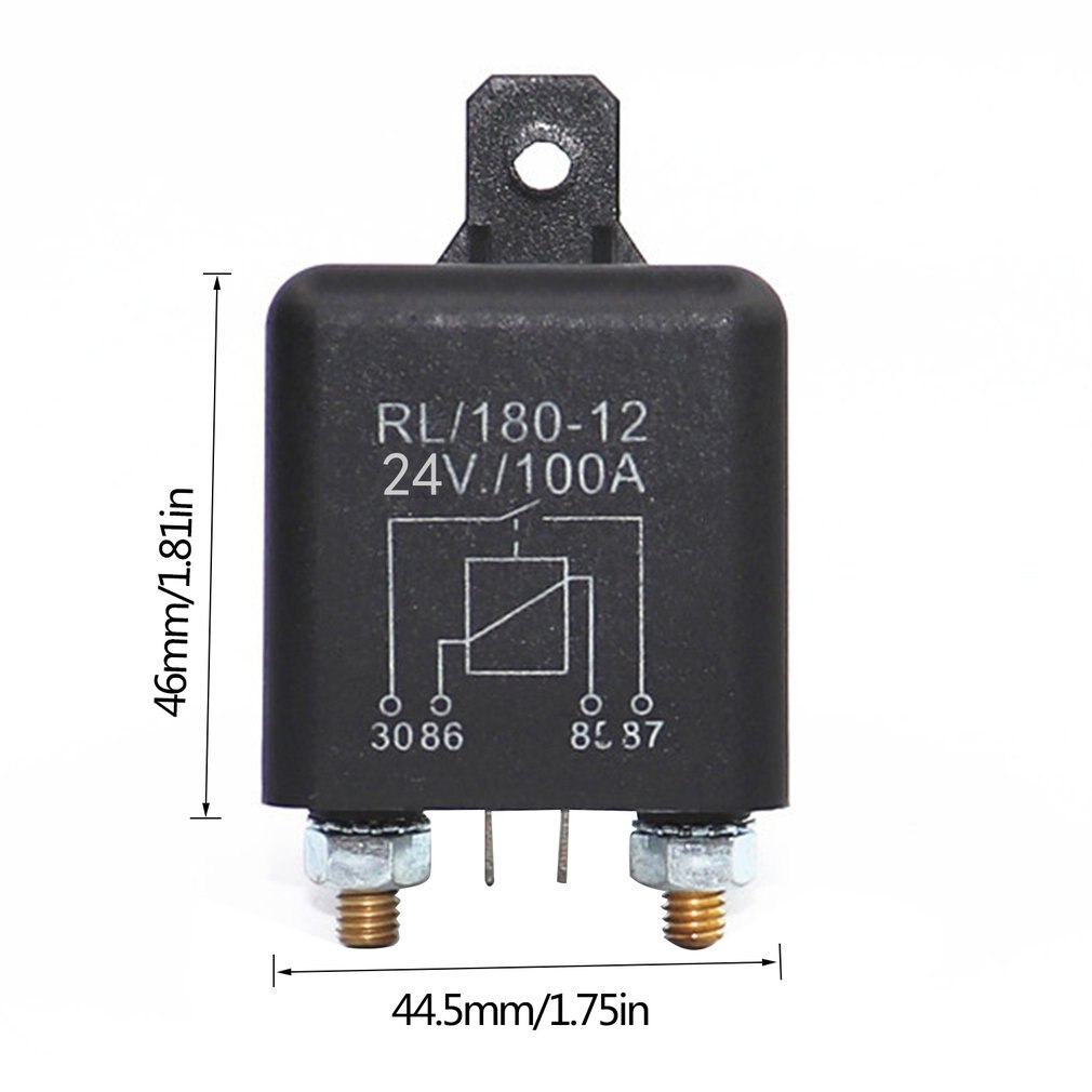 Hoge Stroom Relais Startrelais 100A 12V/24V Power Automotive Zware Stroom Start Relais Auto Relais Vrachtwagen motor Relais RL180