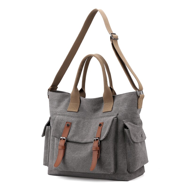 Mode Vrouwen Schoudertassen Canvas Vrouwelijke Crossbody Tas Dames Retro Bakken Grote Messenger Bag Leisure Handtassen Sac