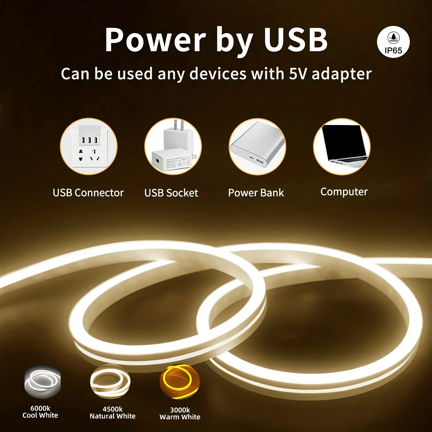 Bewegung Sensor Neon- LED Licht Streifen USB Dimmbare Schalter Neon- Zeichen flexibel Silikon Seil Tupe Wasserdicht Für Heimat draussen Dekor