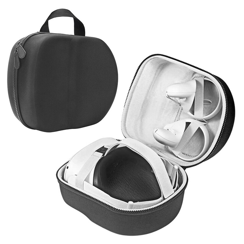 ARVIN étui de voyage rigide EVA pour casque de jeu Oculus Quest 2 & Quest VR (noir, gris): Black