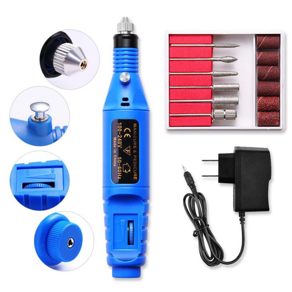 Electric Nail Drill Machine Manicure Machine Pedicure Drill Set Nail File Grinder Polisher Nail Art Equipment Tools