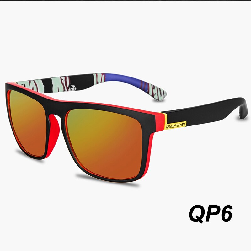 Quisviker mærke firkantede solbriller mænd polariserede solbriller kvinder nuancer oculos de sol masculino: Qp6