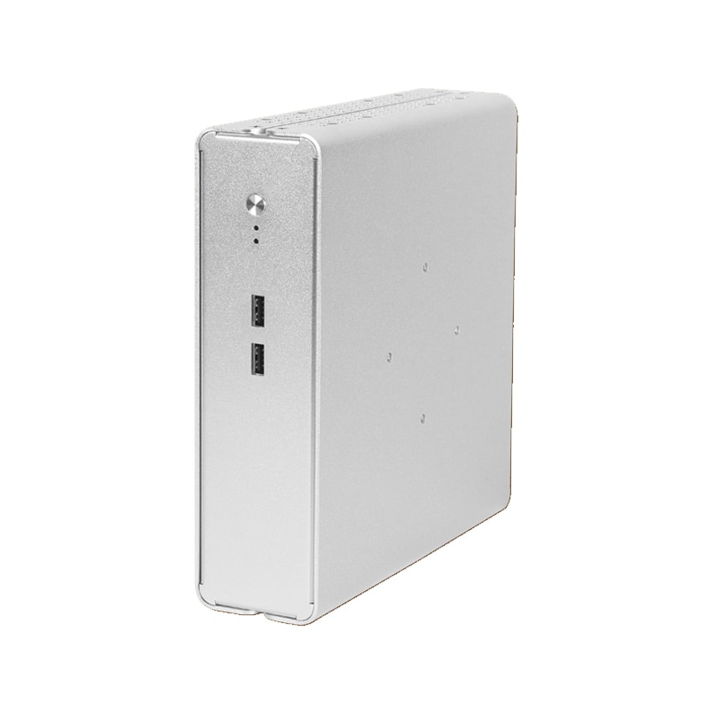 ITX mini case All aluminum desktop mini host computer desktop mini ITX case HTPC small case back-mounted