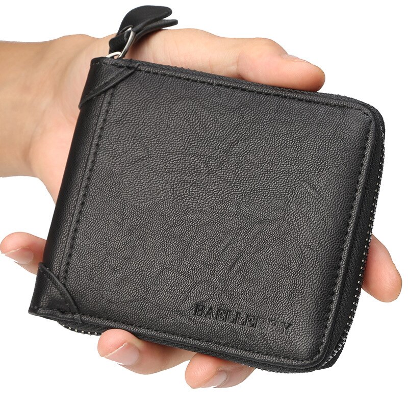 Heren Lederen Portemonnee Zaken Id Kaarthouder Billfold Zip Portemonnee Portemonnee Handtas Clutch Koffie Coin Houder Mannelijke Portemonnee