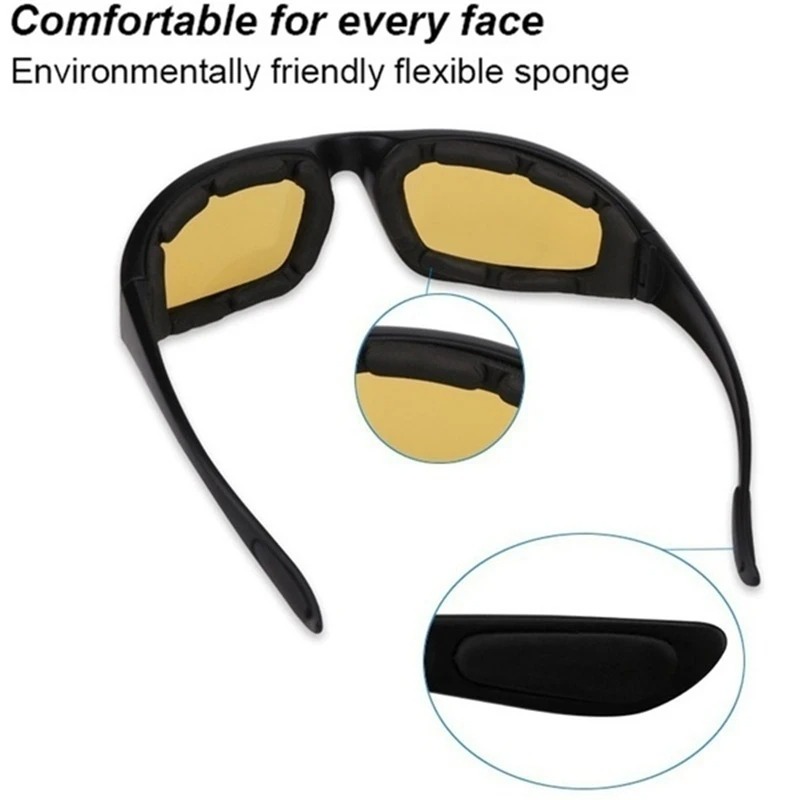 Gafas universales para motocicleta, gafas de sol polarizadas para protección ocular, gafas para Moto a prueba de viento, lentes transparentes antivaho UV400