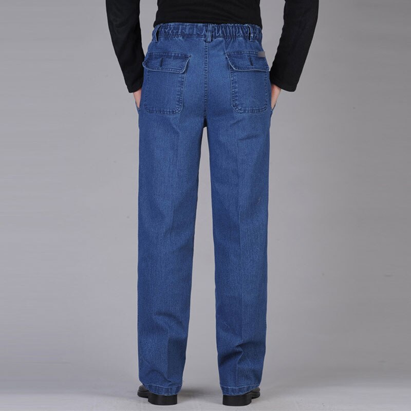 Eurooppalaistyylinen löysät miesten farkkuhousut plus koko 5xl rento miesten farkut housuhousut denim suorat streetwear miesten farkut