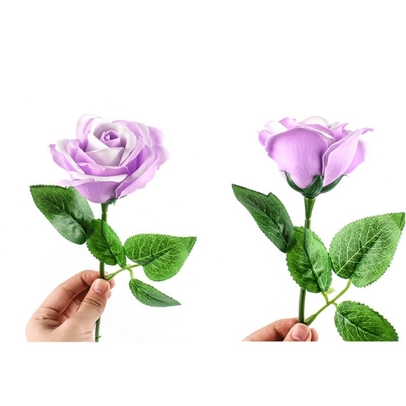 25 stk stor størrelse sæbe roser blomster hoved ægte touch sæbe roser kunstige blomster til gør-det-selv bryllup hjemmedekoration