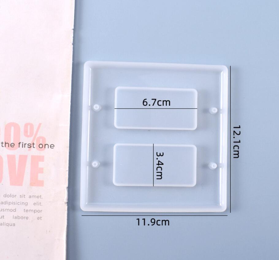 6 Types Light Switch Cover Mold Outlet Cover Resin Molds DIY Silicone Mold for Plate Epoxy Craft: 6