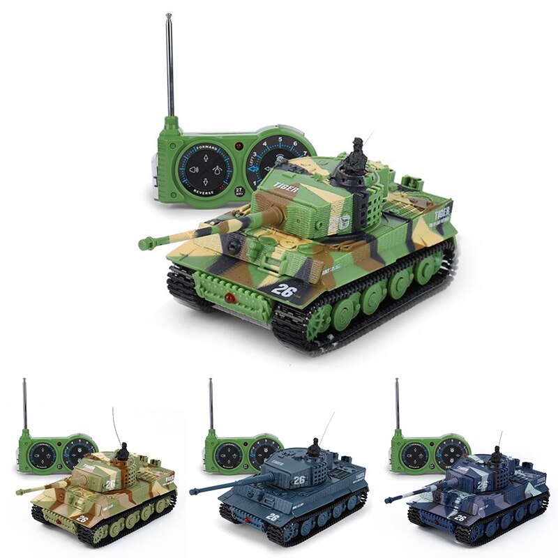 Mini tanque a Control remoto para niños, vehículo blindado, Panzer, 1:72, juguetes electrónicos