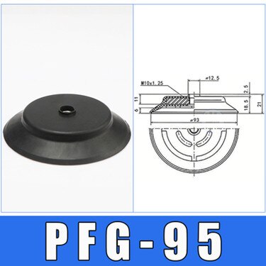 Vakuum Saugnapf Industrielle Pneumatische PFYK-60/80/95 Einzigen Schicht Importiert Silikon Manipulator Zubehör Vakuum Saug: Grün