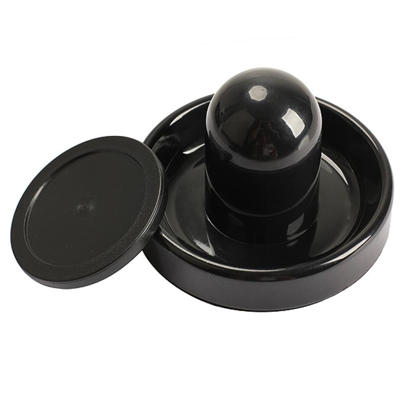 96mm Luft Eishockey Tisch Filz Pusher Hammer Torhüter mit 1pc 63mm Puck Schwarz Farbe