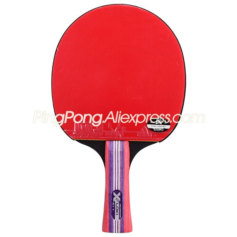 LOKI X1 Table Tennis Racket with LOKI RXTON Rubber Sponge Racket Bag Case 1-Star Original LOKI Ping Pong Bat Paddle