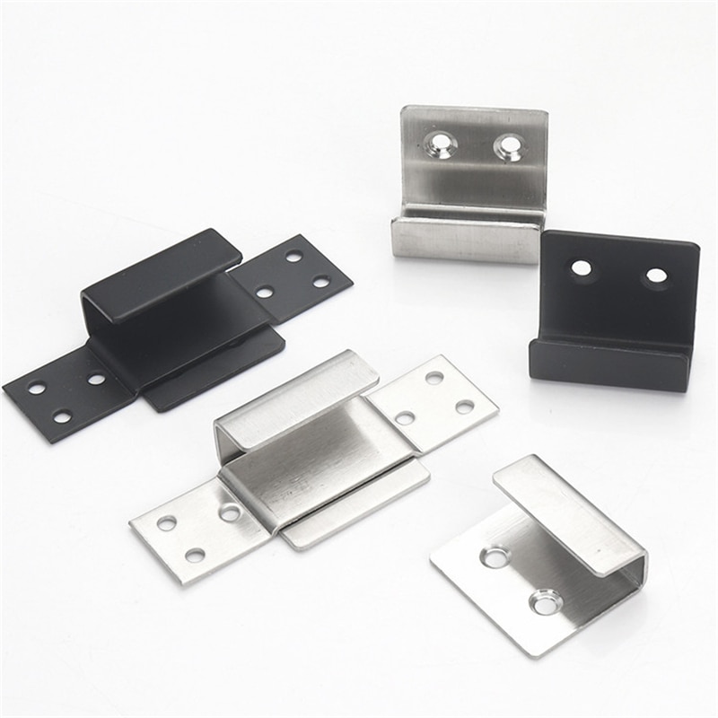 2pcs/lot Stainless Steel Hanging Hook Code Ceramic Tile Display Buckle U-shape Corner Brackets Joint Fastener Wall Support