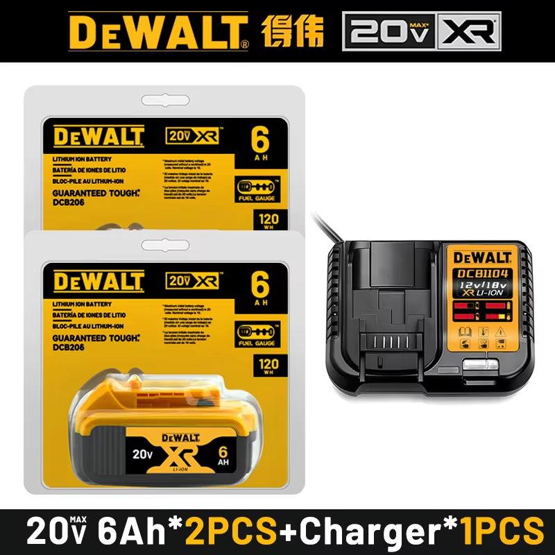 100% original DEWALT 20V battery, dewalt power tool DCB606, DCB205，DCB206，DCBGene，DCB200 MAX，20V，60V， 6AH,9AH,dewalt batteries