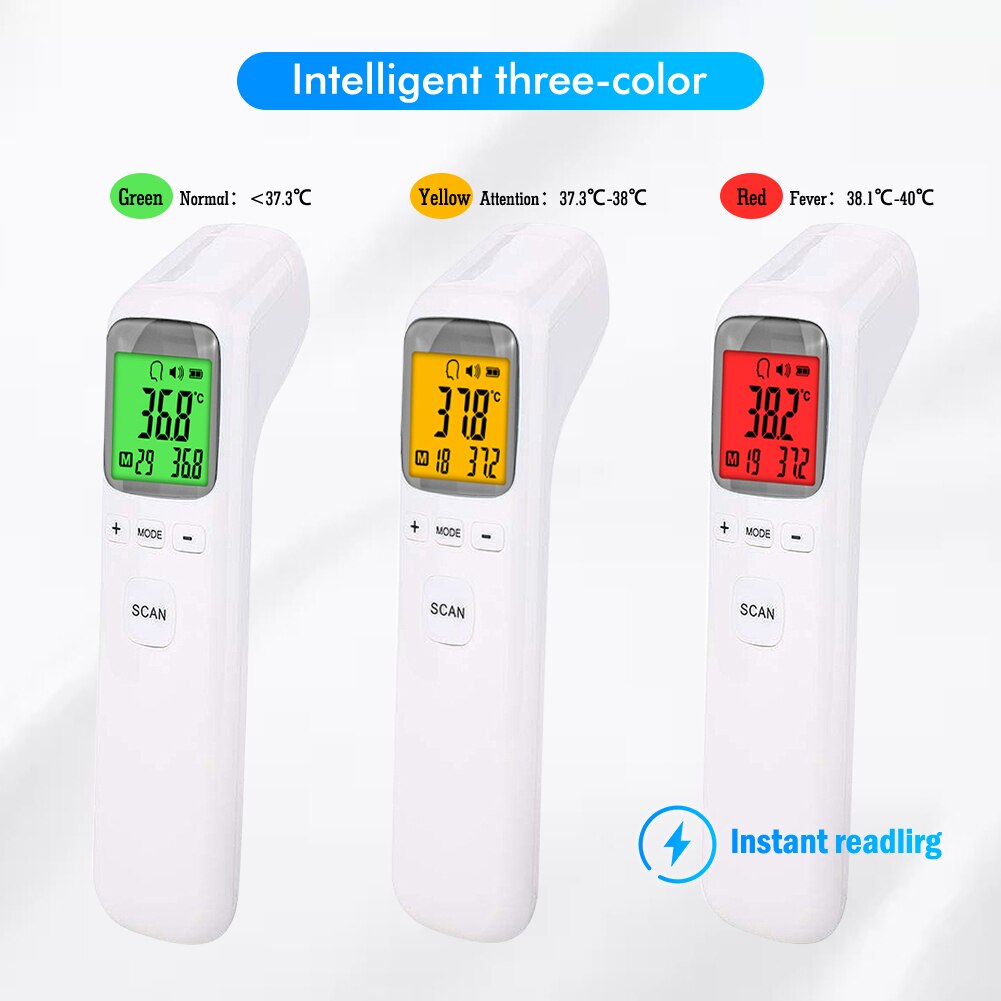 Digitale Voorhoofd Thermometer Backlight Infrarood Lichaam Meten Voorhoofd Body Termometro Koorts Meten Tool Voor Volwassenen Kids