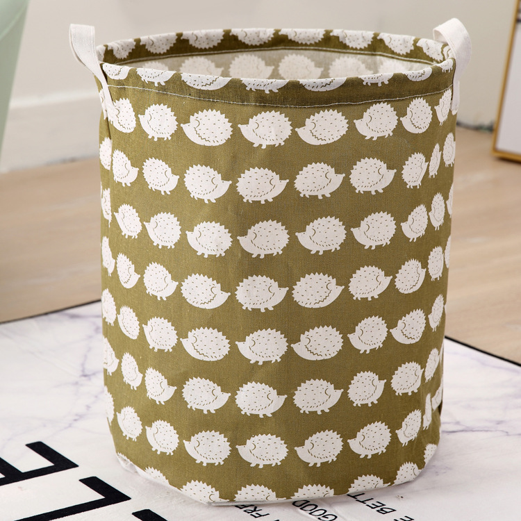Toy storage bag household dirty clothes hamper dirty clothes hamper foldable dirty clothes storage basket storage bucket: Hedgehog
