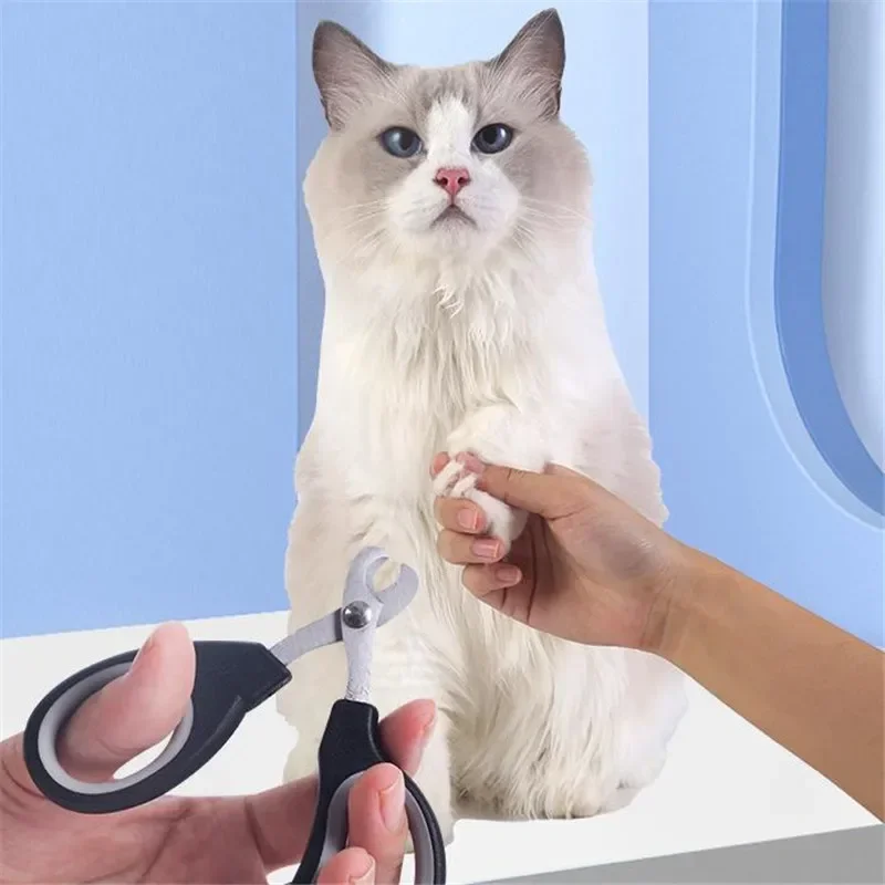 Cat Nail Clippers for Small Cat Dog Stainless Steel Puppy Claws Cutter Pet Nall Grooming Clippers Trimmer