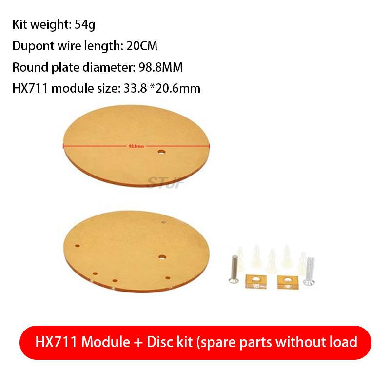 Sensor de peso de celda de carga Digital HX711, módulo de ruptura convertidor AD, báscula de cocina electrónica portátil de 1KG-20KG para báscula Arduino: WHEAT