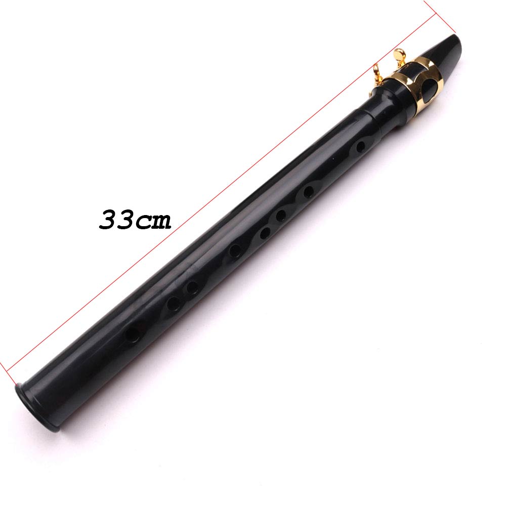 Pocket Saxophone Mini Saxophone Portable Little Sax Black Woodwind Instrument
