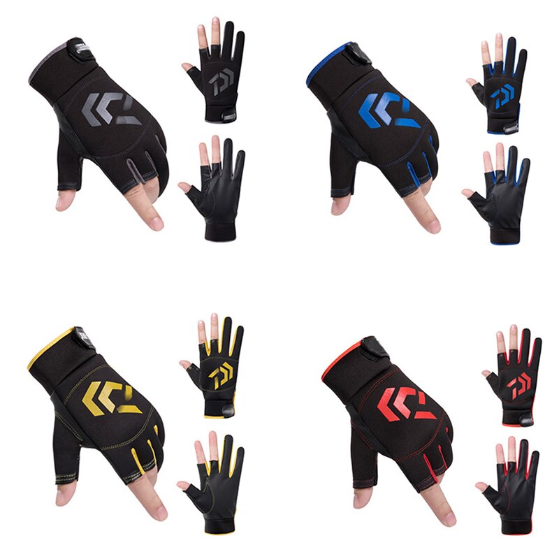 Fishing Gloves Outdoor 3 Fingers Cut Fishing Gloves Waterproof Fishing Accessories Carp Fishing Accessories
