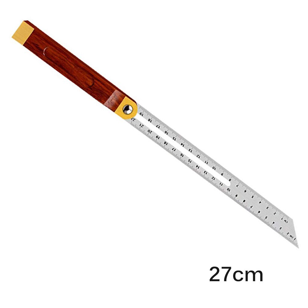 Sliding Portractor Craftsman Sliding T Bevel Square Gauge Protractor Angle Transfer Tool With Wooden handle For Accurate Angles: 27cm