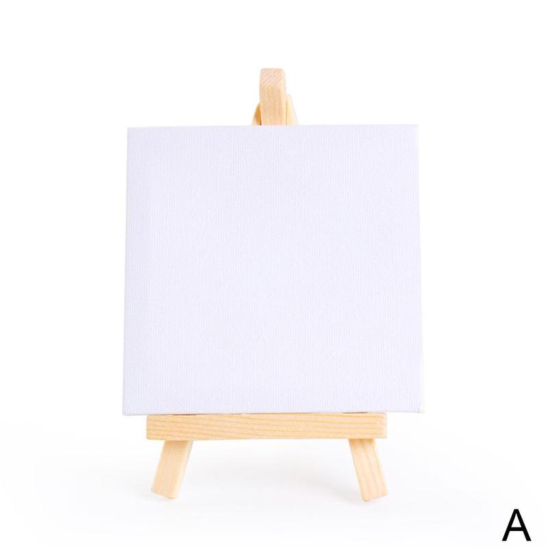 Mini juego De Caballete De madera Natural De lona para Pintura De arte, Pintura para Arte Artístico, suministro De boda, suministros De dibujo con cabina, Cra G1P1