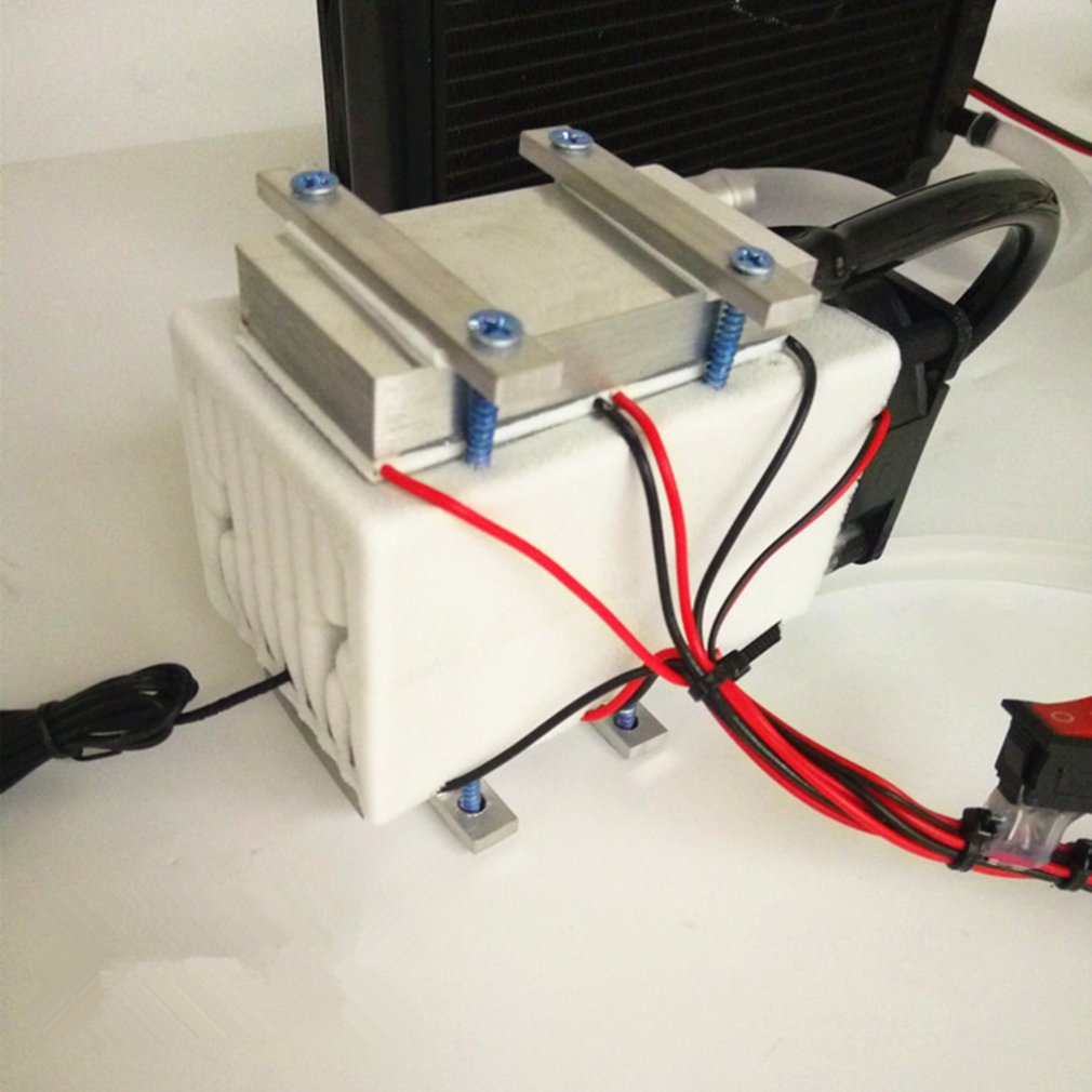 Ventilador de radiador de refrigeración por agua de aluminio DC12V 108W, refrigerador electrónico Peltier, congelador, aire acondicionado pequeño