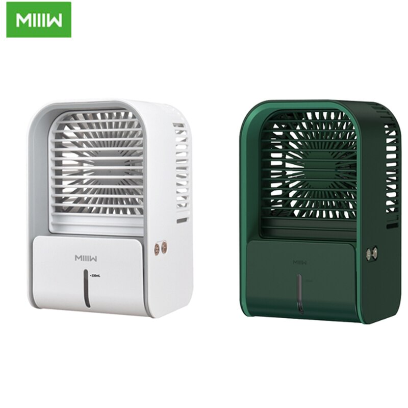 Xiaomi-enfriador de aire portátil MIIIW, ventilador de bajo ruido, 3 velocidades, aire acondicionado de escritorio, Humidificador USB, purificador para oficina y dormitorio