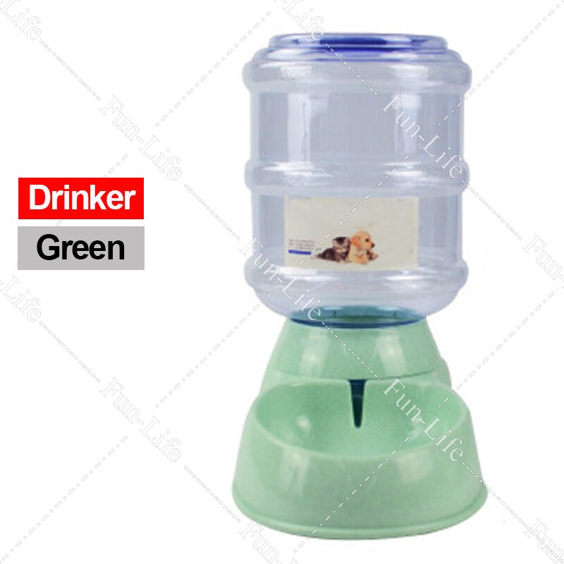 Automatische drinkbakken voor huisdieren, katten en honden, 3.8l voerbakken, drinkbakken voor huisdieren, voerbak voor huisdieren, waterbak voor huisdieren, automatische drinkbakken voor honden: Groene drinker