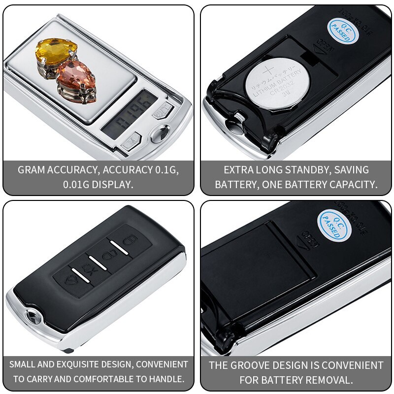 200g*0.01g mini elektronische digitale zakweegschalen sieraden goud weegschaal gram weegschaal sieraden weegschaal