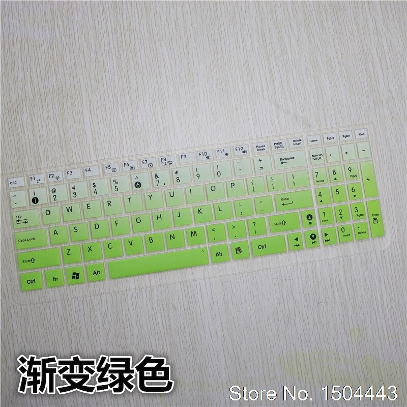 Pour Asus X555 X555Y X555YI K550D K555L X502C S550C Y582 A56 15 15.6 pouces clavier d'ordinateur portable En Silicone De Protection Couverture de Clavier: fadegreen