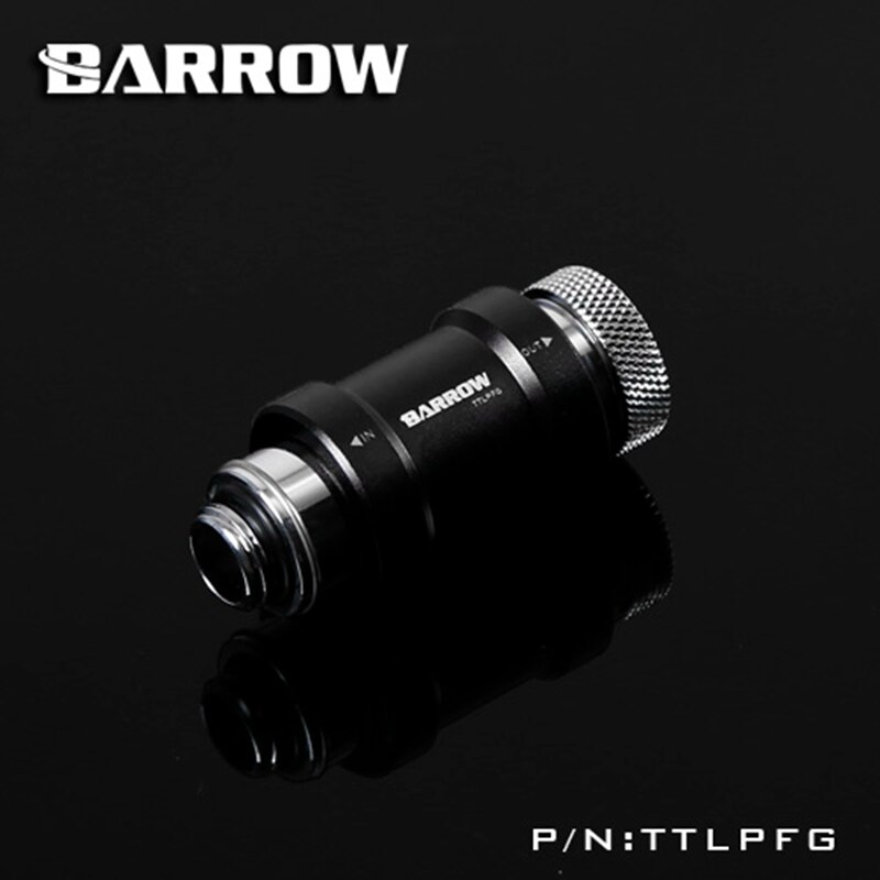 Barrow TTLPFG Flat push type check valve single inner thread part for water cooling computer