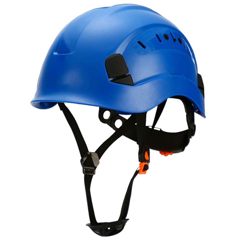 Sicherheit Helm draussen Klettern Reiten Harte Hütte Schutzhelme Arbeits Rettungs Helme ABS Arbeit Kappe: Blau