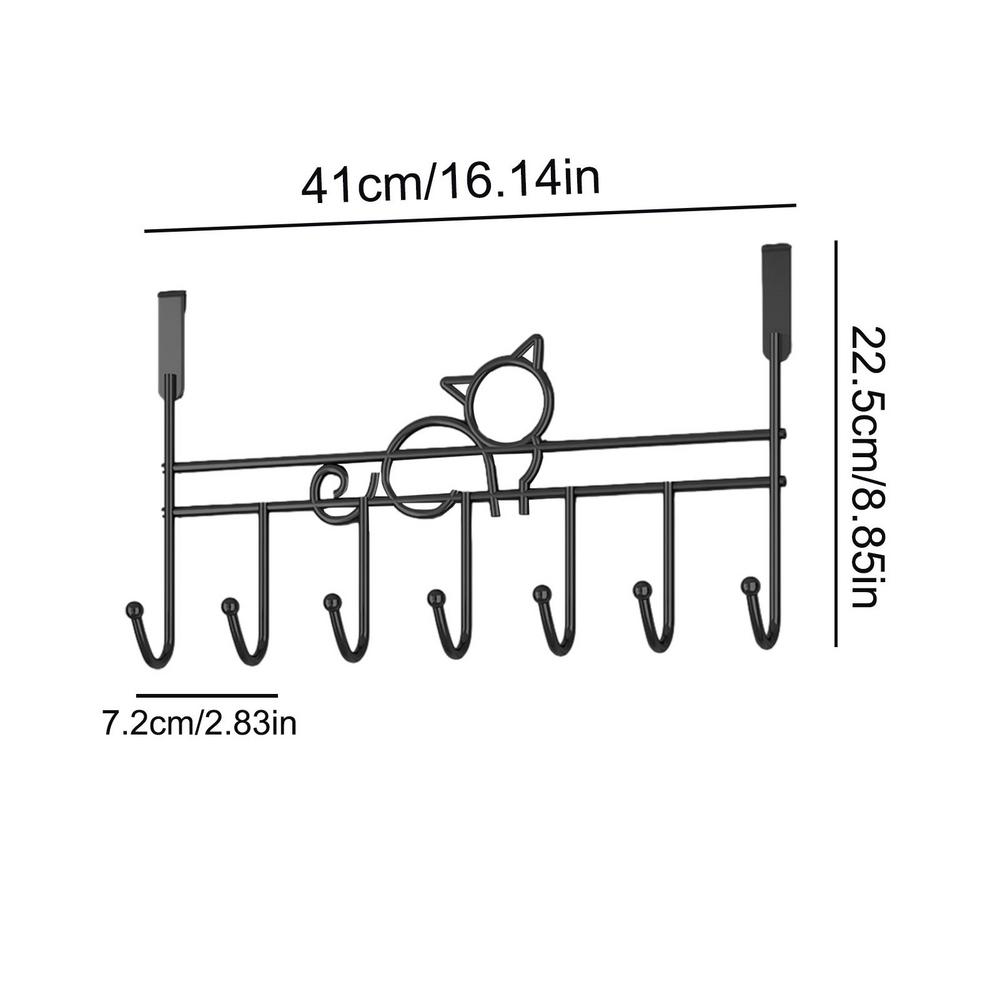 Hooks Over The Door Home Bathroom Organizer Rack Clothes Coat Hat Towel Hanger Bathroom Kitchen Accessories Holder Door Hang: PURPLE
