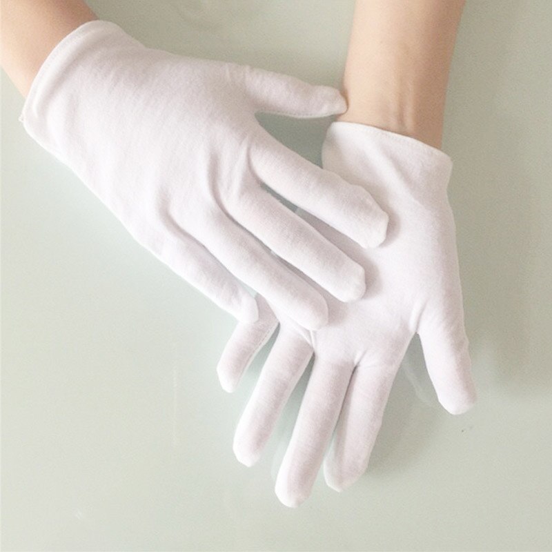 20 Paren/partij Kinderen Witte Handschoenen Dunne Katoenen Kids Handschoen Voor School Groep Dans Gymnastiek Tonen Prestaties