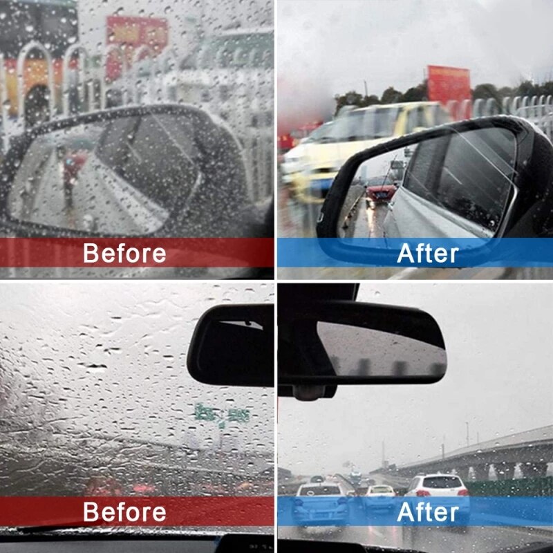 100ML Anti Fog Agent Waterproof Rainproof Car Window Glass Hydrophobic Coating Glass Cleaner Car Glass Cleaning Car Accessories