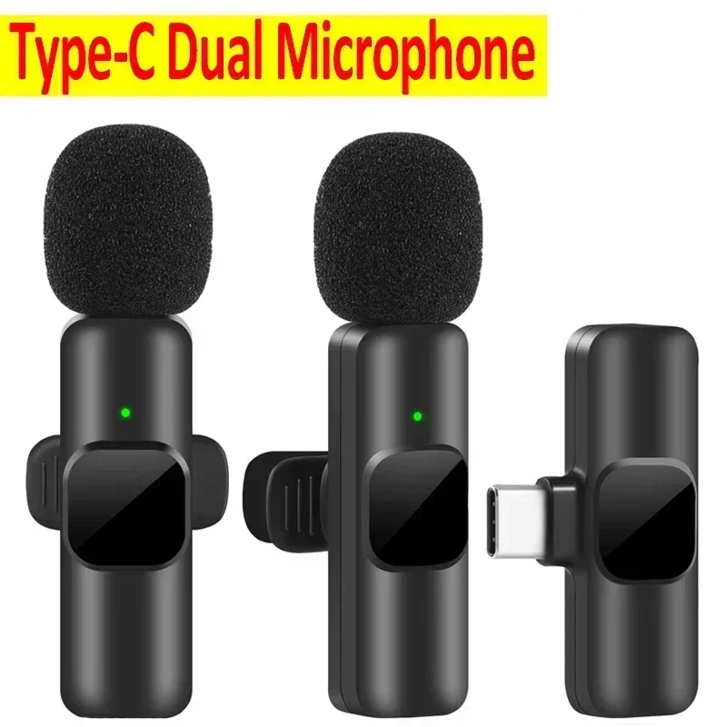 NEUE kabellos Lavalier-mikrofon Audio- Video Aufnahme Mini Mic Für iPhone Android Laptop Live Spielen praktisch Mikrofon: Grün