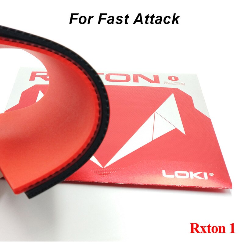 LOKI RXTON Table Tennis Rubber ITTF Approved Red Pimples-in Hard Sticky Ping Pong Rubber Sponge for Fast Attack/Loop/Control