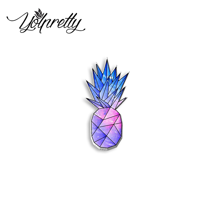 Pin de insignia de epoxi acrílico, Pin de solapa, Graffitis, animales de colores, geometría, Galaxia, , novedad de 2023: Color oro puro