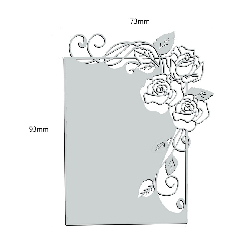YaMinSanNiO Flower Frame Cutting Dies Border Metal Dies for Cards Making Scrapbooking Embossing Die Cut Stencils Crafts