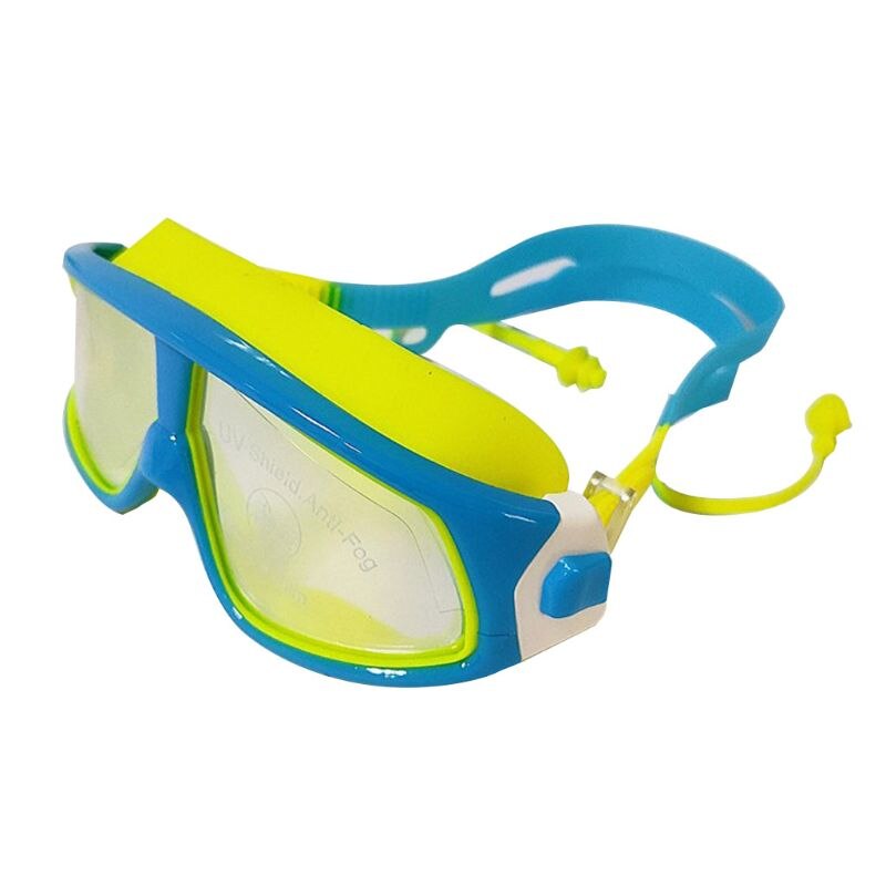 Børns store ramme vandtætte galvaniserede svømmebriller phantom junior med uv-beskyttelse og anti-tåge dele: -en