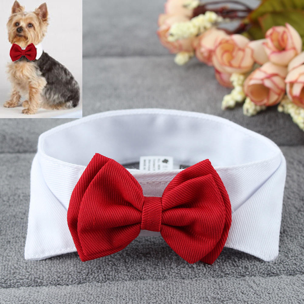 1PC Pet Puppy Honden Verstelbare Vlinderdas Kraag Stropdas Strik Bowtie Bruiloft Decoratie Accessoires Nieuw