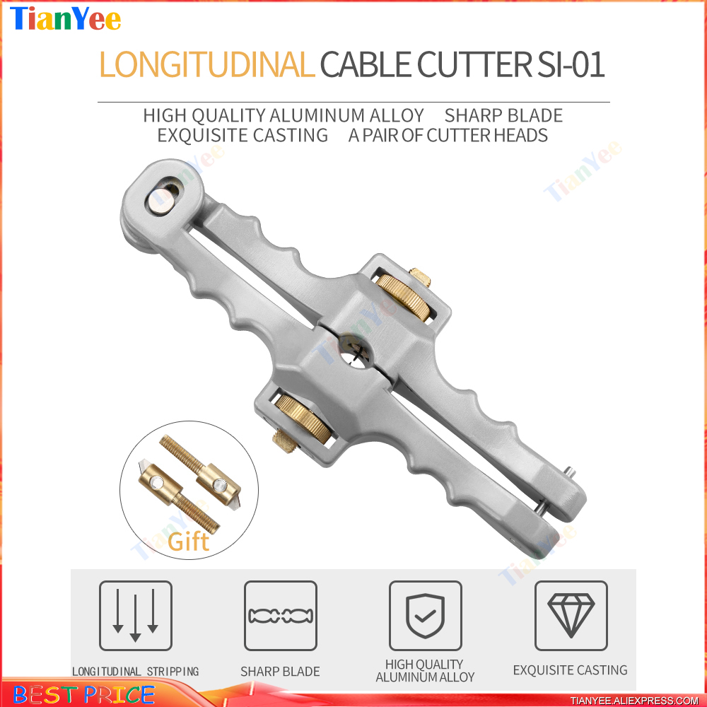 SI-01 Longitudinal Cable Stripper Opening Knife Longitudinal Sheath Cable Slitter Fiber Optical Cable wire stripper