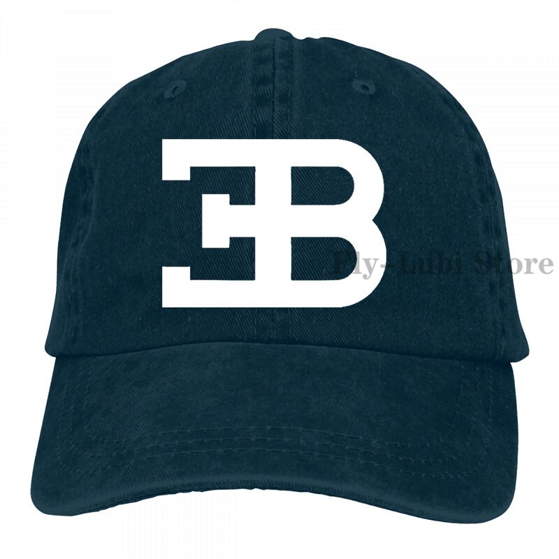 Bugatti 2 Baseball cap men women Trucker Hats adjustable cap: 2-Navy