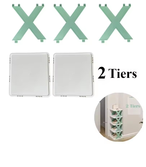 Schoenenrekken Opbergorganisator Afneembare schoenenrekken Bespaart familiehuishoudrek Meerlaags eenvoudige schoenenplank Kleurkast: Licht Geel