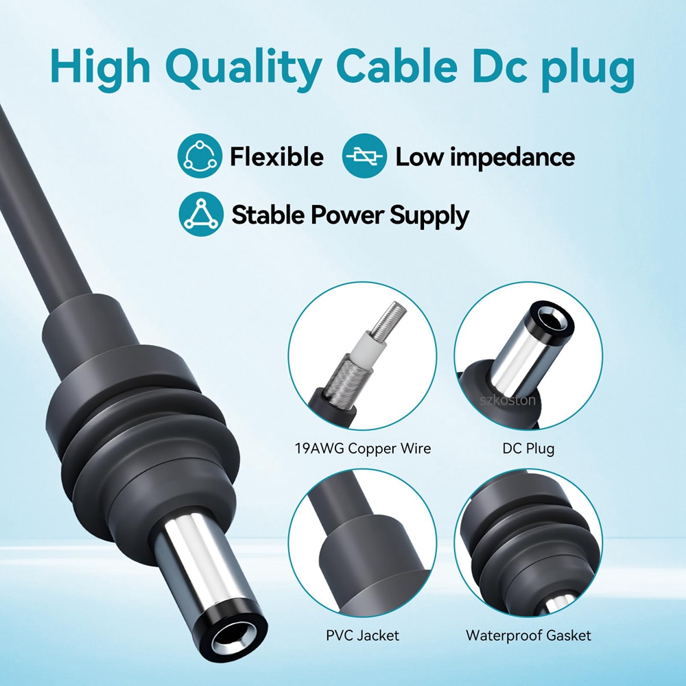 For Starlink Mini DC Power Cable Replacement For Makita Battery Charger Adapter Plug and Play for Starlink Mini Accessories 1M