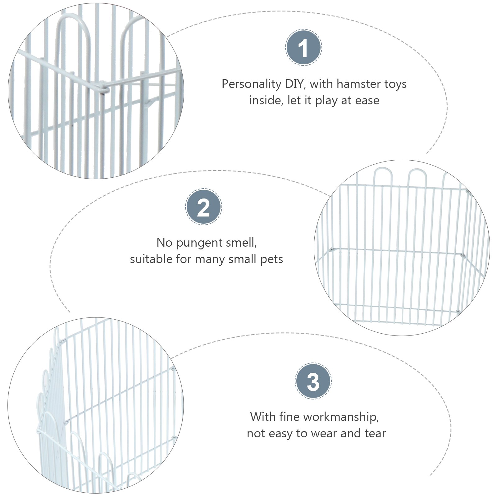 1 Set Guinea Cage Rabbit Cage Playpen Small Animal Pet Playground Fence