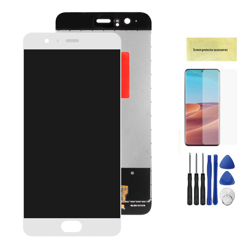5.1Original DISPL For Huawei P10 LCD Display with Fingerprint Touch Screen Digitizer Assembly For HWP10 Replacement Parts VTRL29: WH NoFrame