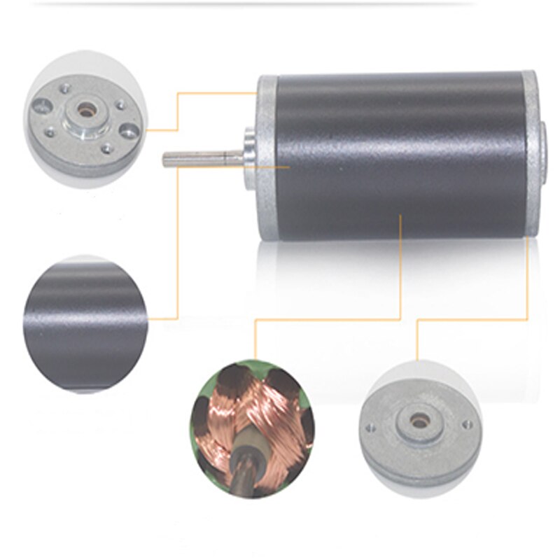 31ZY Dc Reductie Motor, Hoge Snelheid Cw/Ccw Permanente Magneet Motor Voor Diy Generator
