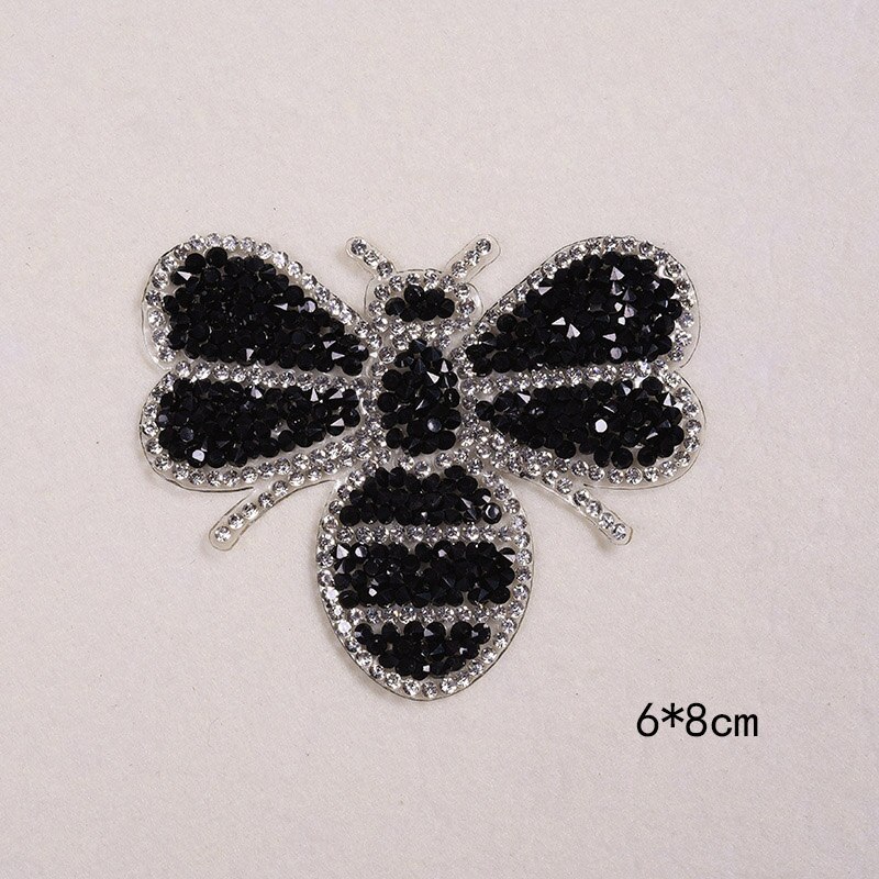 Prachtige Strass Patches Applicaties Voor Kleding Mooie Bee Decor Voor Kids T-shirts DIY Iron Sticker Voor Kleding